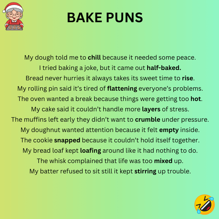 Bake Puns One-Liners