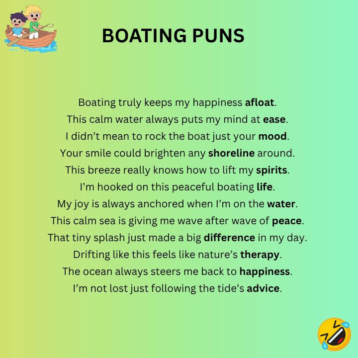 Boating Puns One-Liners 