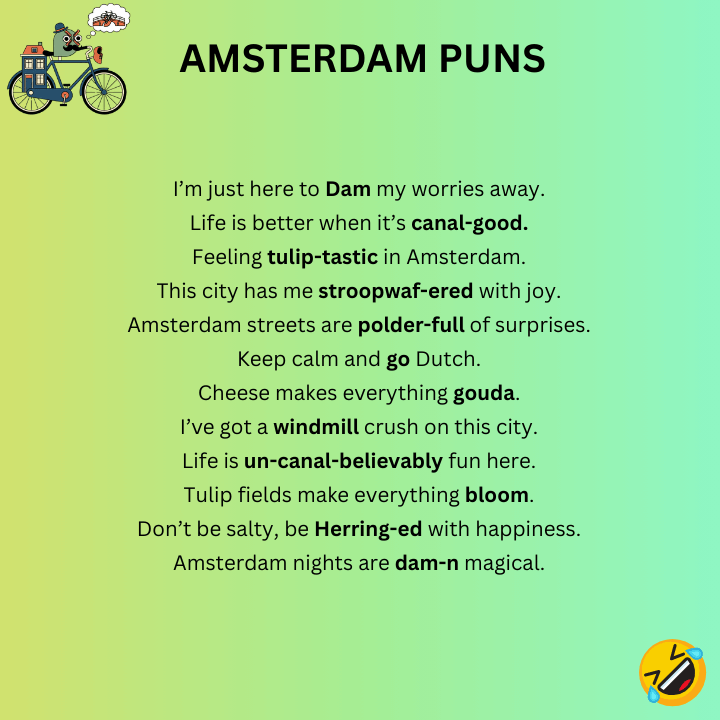 Funny Amsterdam Puns
