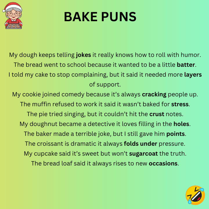 Funny Bake Puns