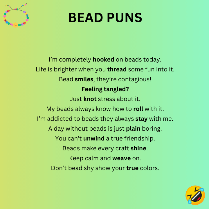 Funny Bead Puns