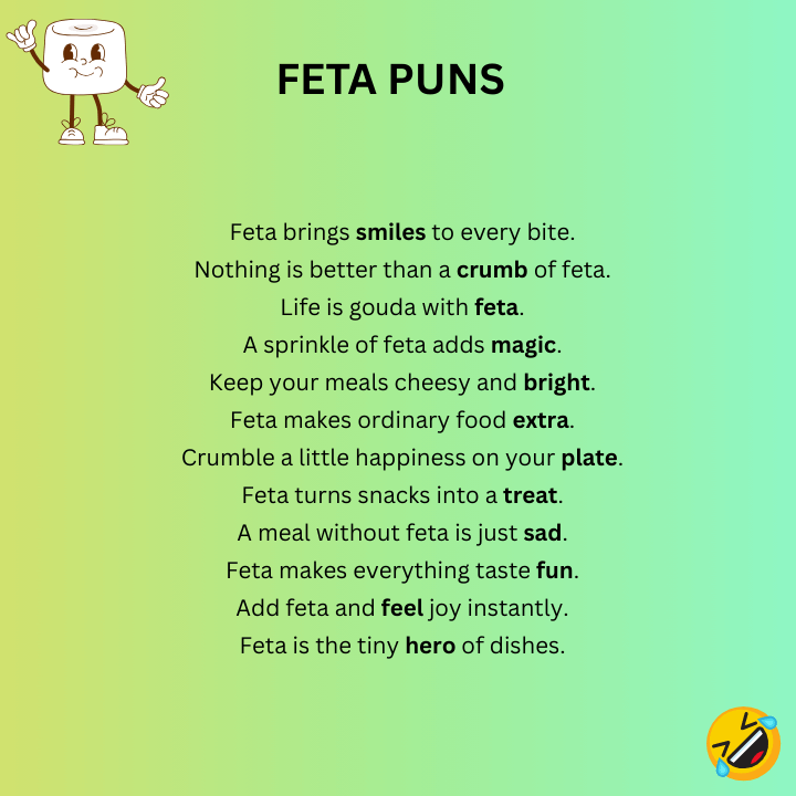 Funny Feta Puns