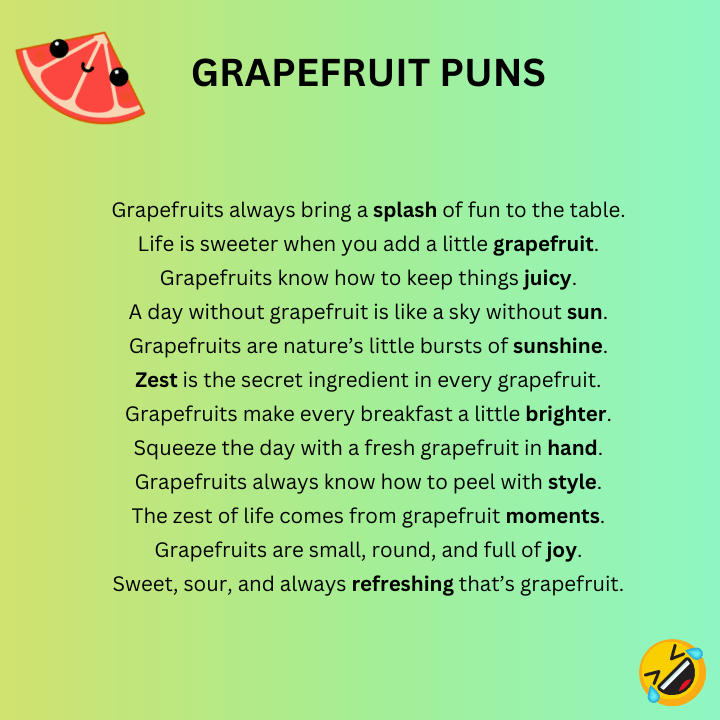 Grapefruit Puns